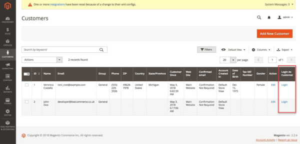 Magneto Login As A Customer Extension