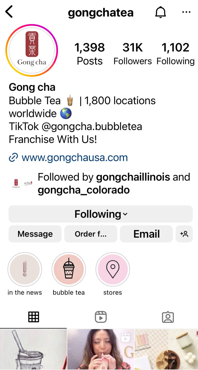 bubble tea social media management